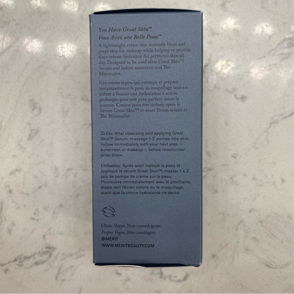 NWT MERIT Great Skin Priming Moisturizer + SATCHEL! - Picture 7 of 9